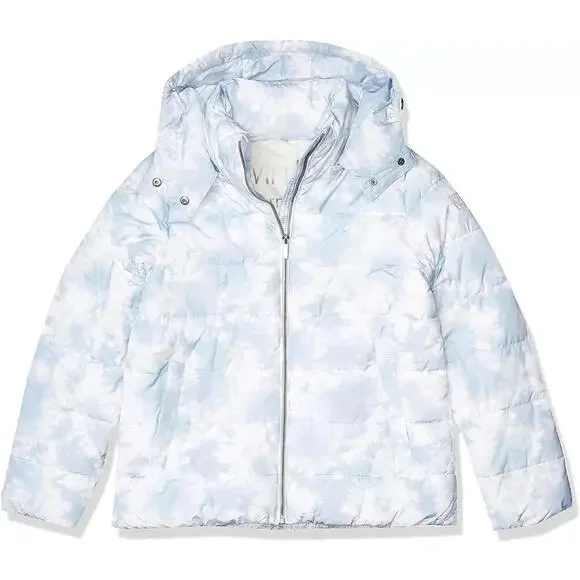 Calvin Klein Performance Printed Hooded Puffer Jacket Size XL - Picture 2 of 2